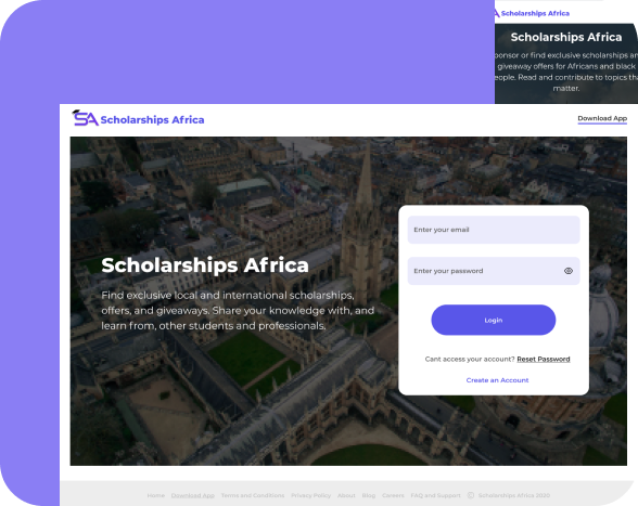 Scholarships Africa Screenshot